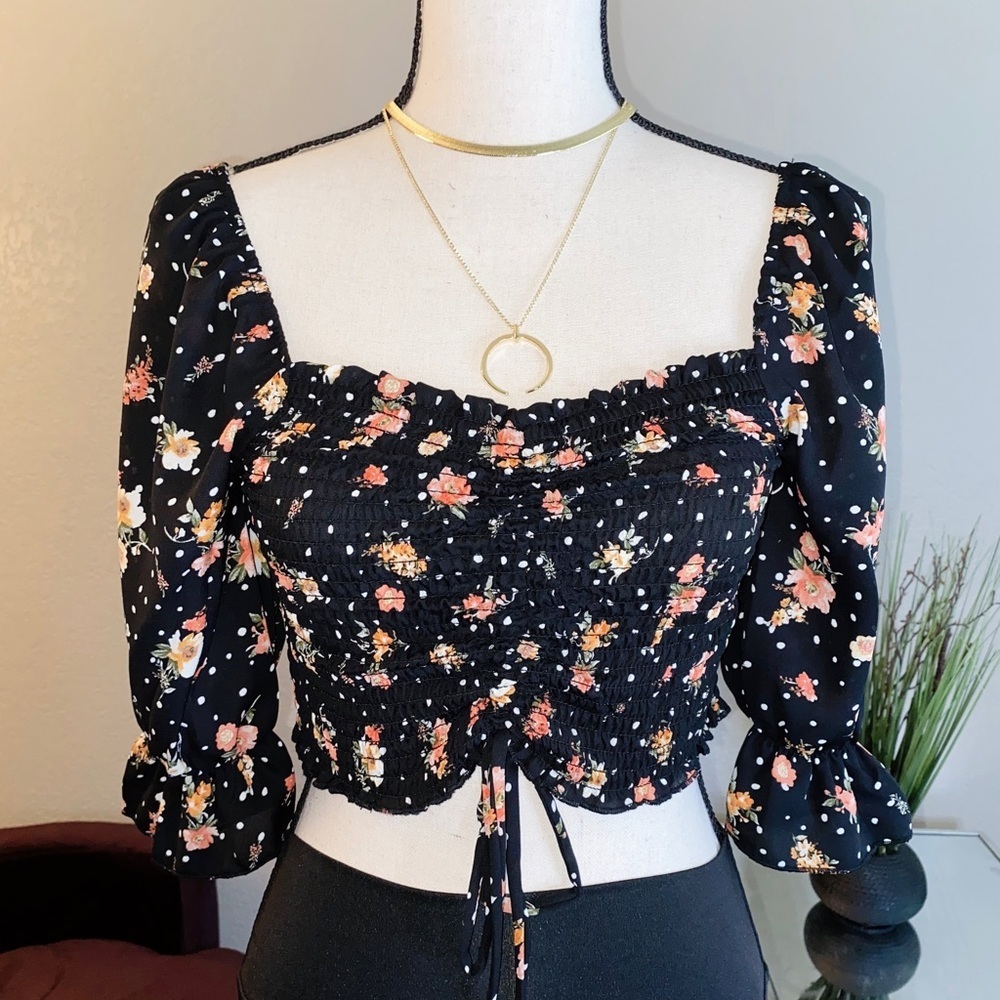 Ditsy Floral crop top